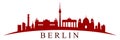 Berlin city silhouette -